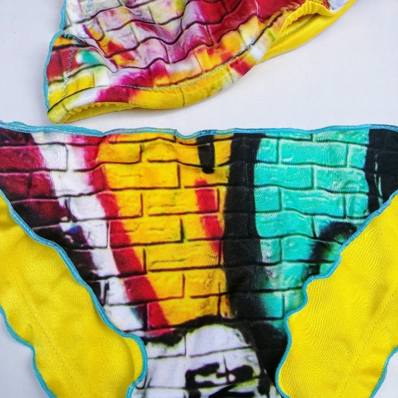 Graffinis ruffle string bikini otb19 - Picture 2 of 3